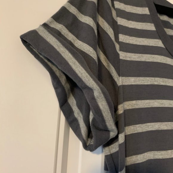 GAP Maxi Dress in Grey Stripes - Picture 3 of 5